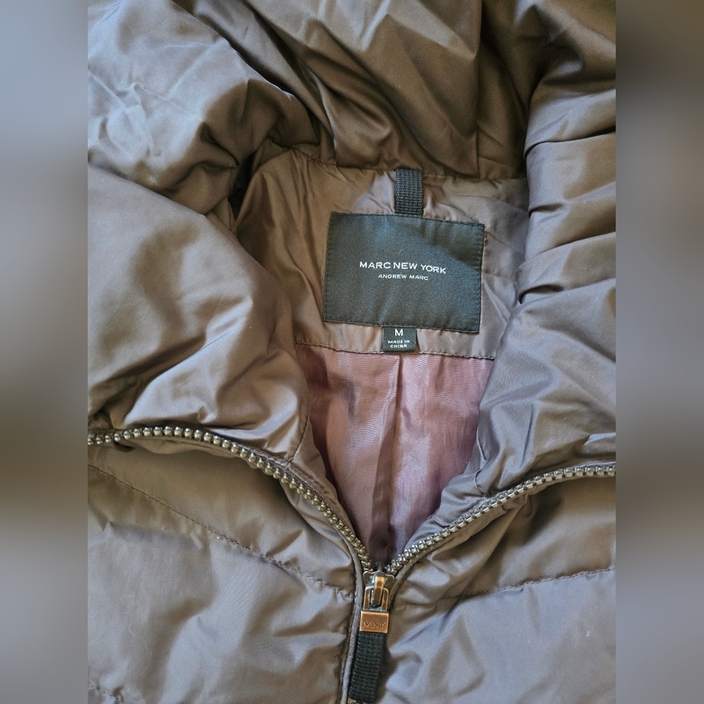 Marc New York Andrew Marc Size Medium Down Puffer Coat - Picture 2 of 15